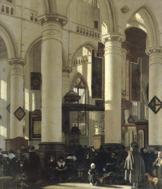 WITTE, Emanuel de interior of a church